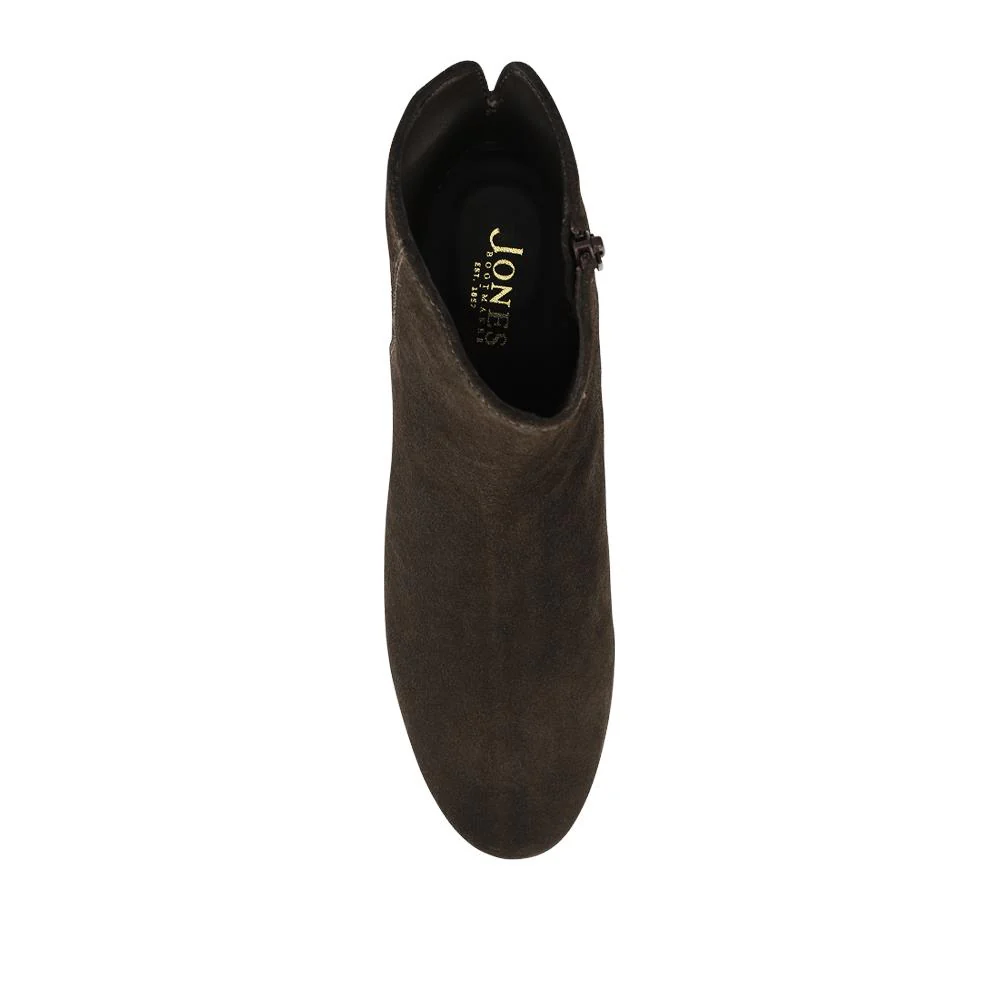 Kylee Smart Leather Zip Up Ankle Boots - KYLEE / 328 285 - Chocolate Suede - Image 4