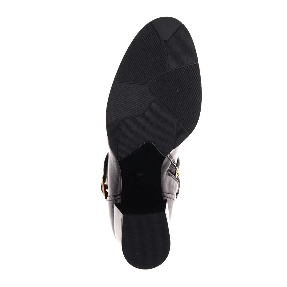 Kyndall Heeled Leather Boots - KYNDALL / 326 129 - Black - Image 5
