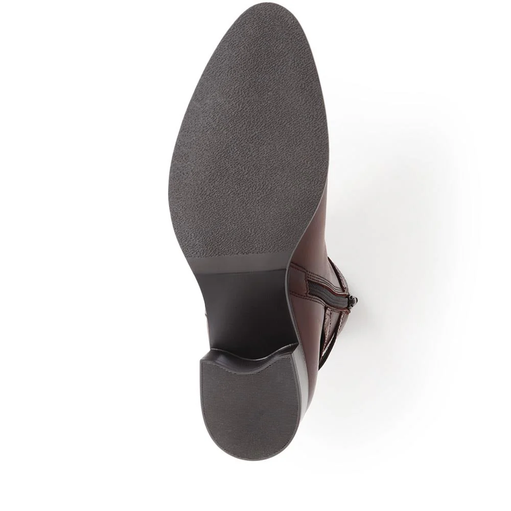 Kyra Leather Boots - KYRA / 326 140 - Brown - Image 4