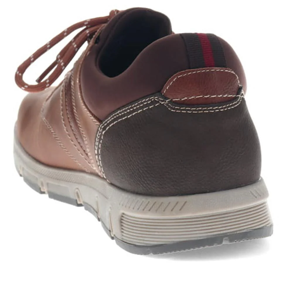 Lace-Detailed Slip-On Shoes - WBINS40027 / 325 787 - Tan - Image 3