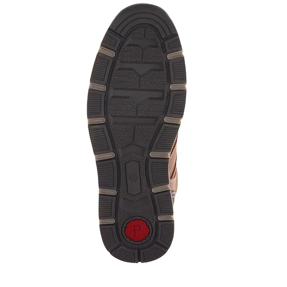 Lace-Detailed Slip-On Shoes - WBINS40027 / 325 787 - Tan - Image 4
