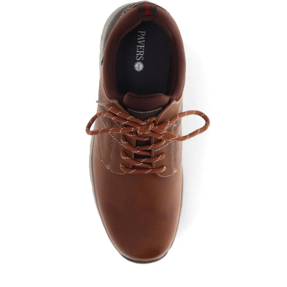Lace-Detailed Slip-On Shoes - WBINS40027 / 325 787 - Tan - Image 5