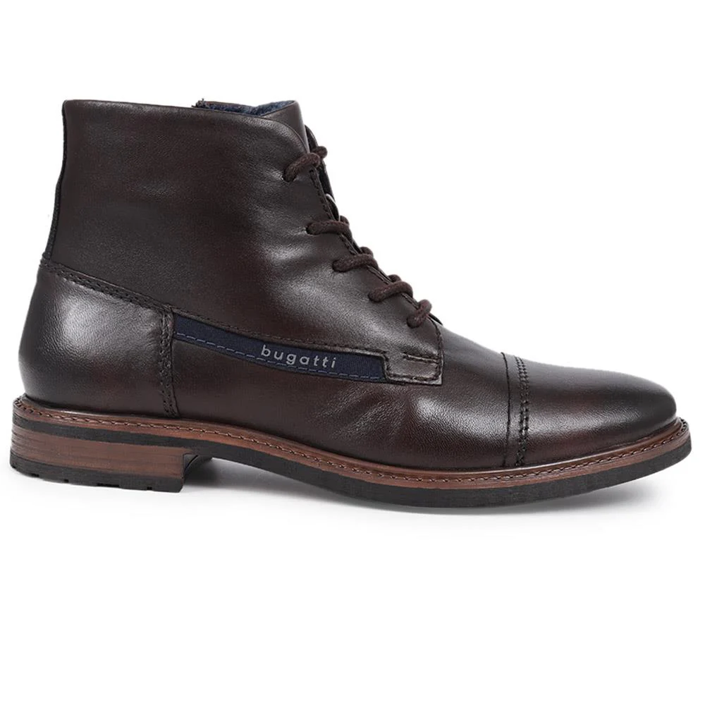 Lace-Up Ankle Boots - BUG40505 / 325 712 - Dark Brown - Image 2