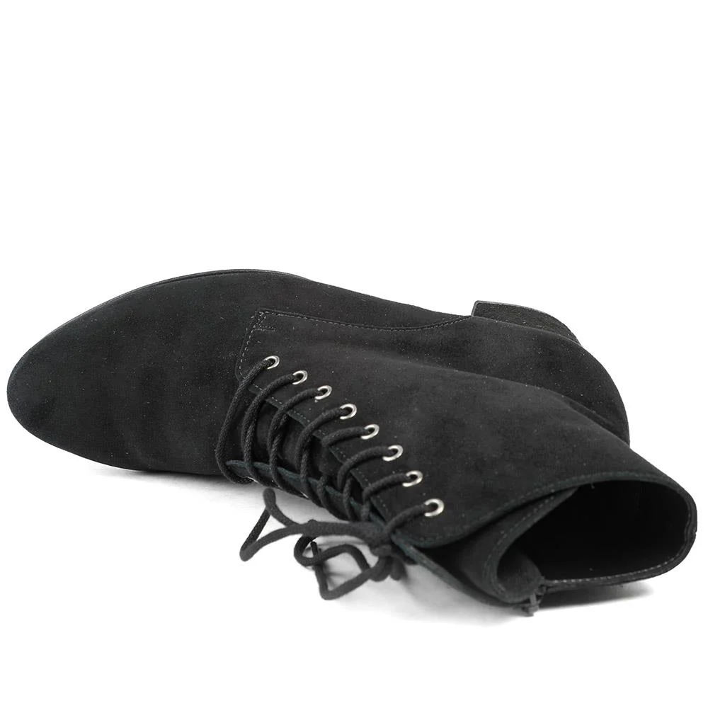 Lace-Up Ankle Boots - GAB40512 / 325 886 - Black - Image 4