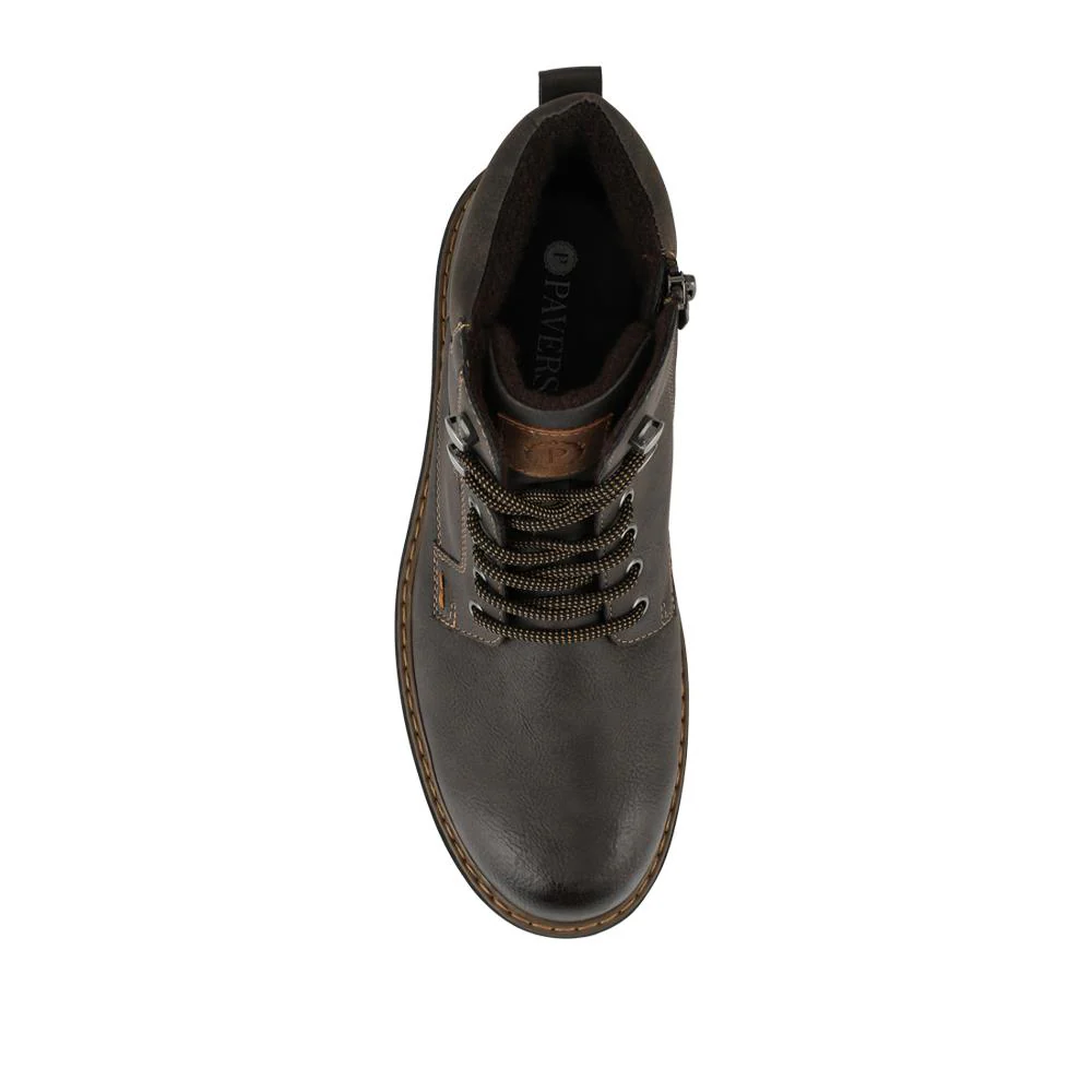 Lace-Up Ankle Boots - GANG42003 / 327 881 - Dark Brown - Image 4
