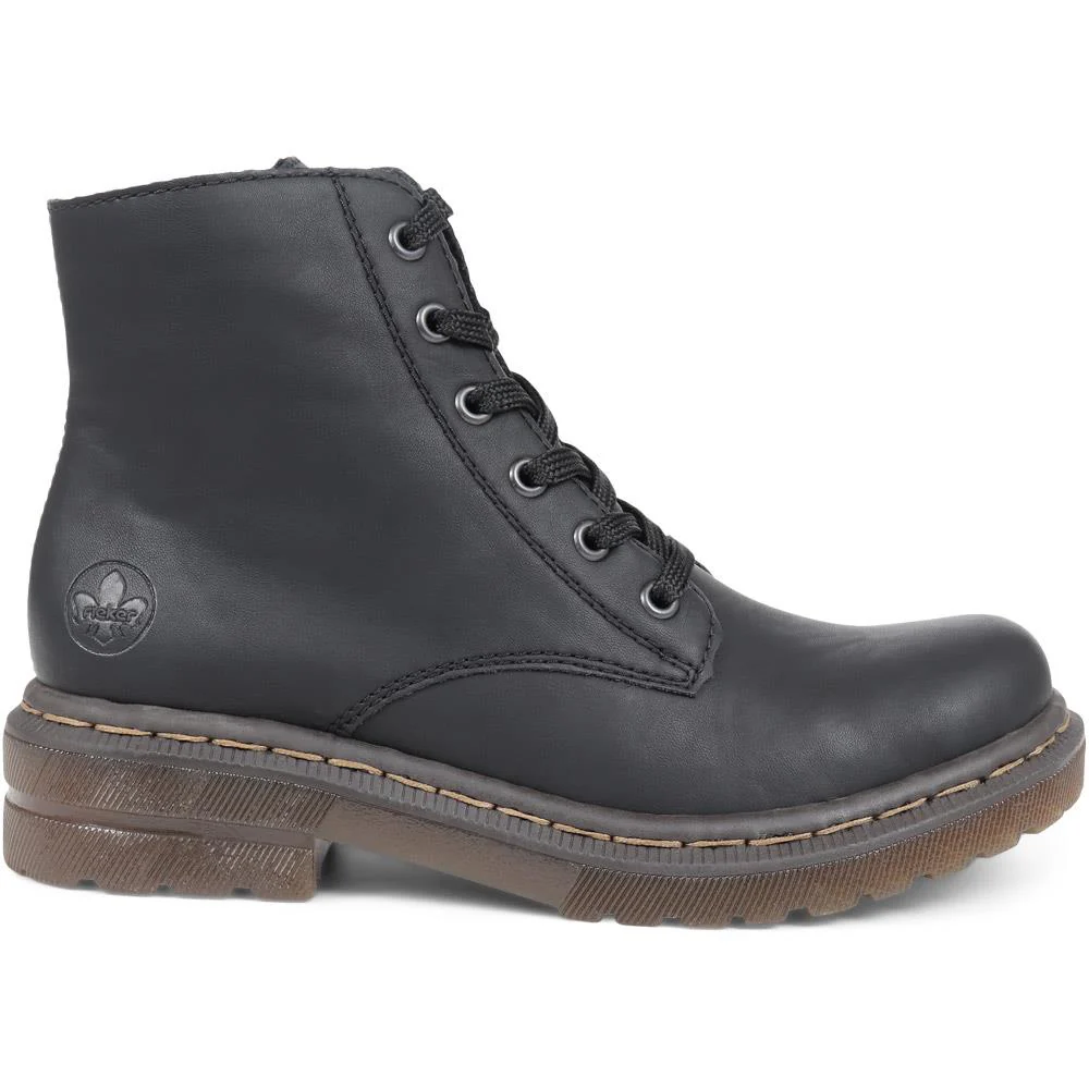 Lace-Up Ankle Boots - RKR32519 / null - Black - Image 2