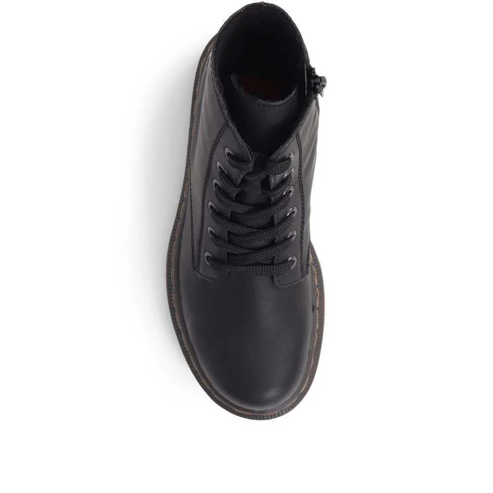 Lace-Up Ankle Boots - RKR32519 / null - Black - Image 5