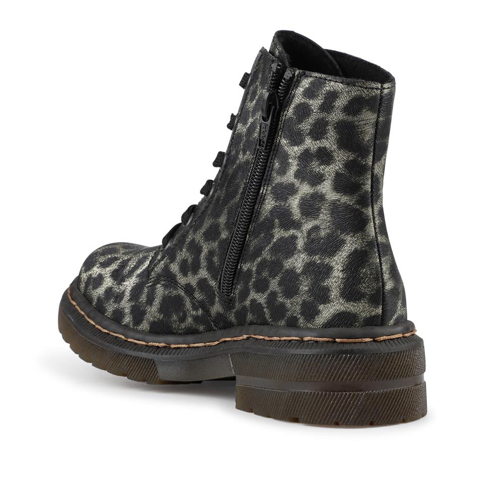 Lace-Up Ankle Boots - RKR32519 / null - Leopard - Image 3