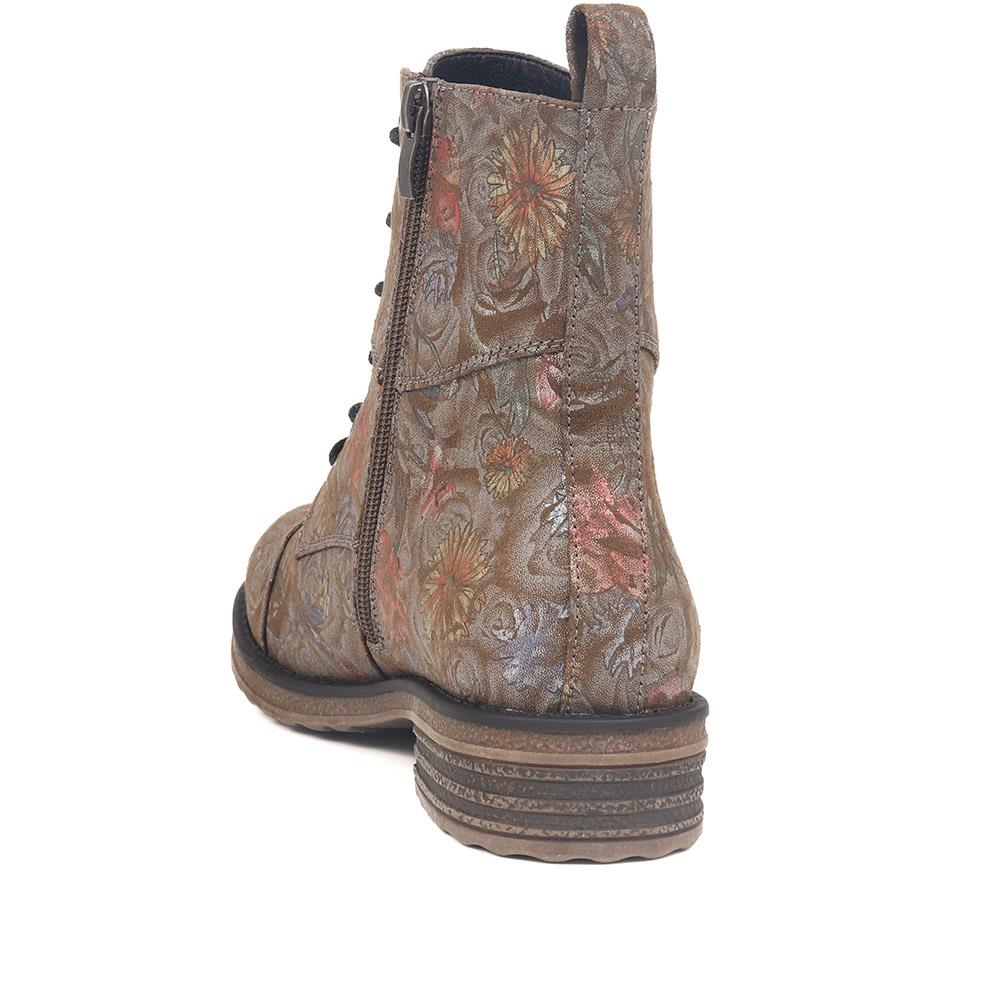 Lace-Up Ankle Boots - SENBO40005 / 326 135 - Khaki Multi - Image 3