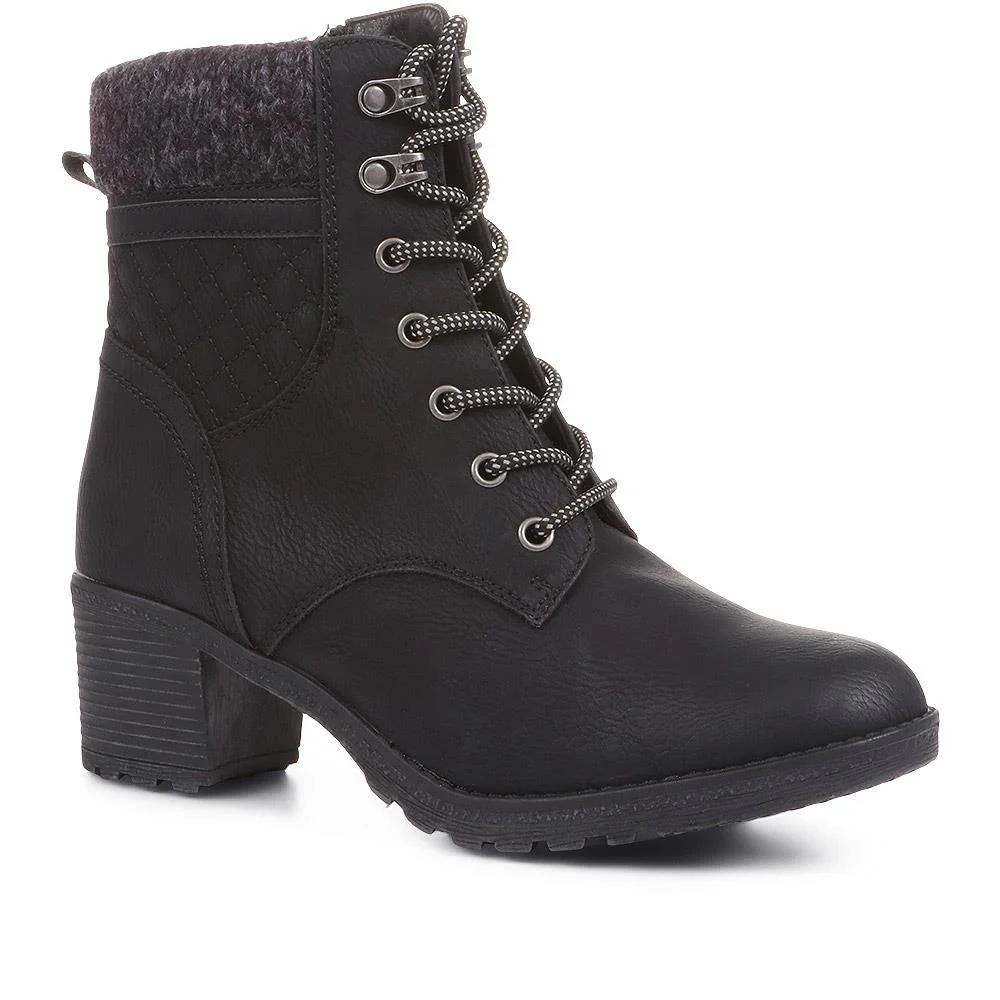 Lace-Up Ankle Boots - WBINS34111 / 320 459 - Image 2