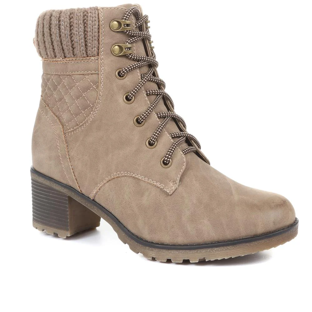 Lace-Up Ankle Boots - WBINS34111 / 320 459 - Image 3