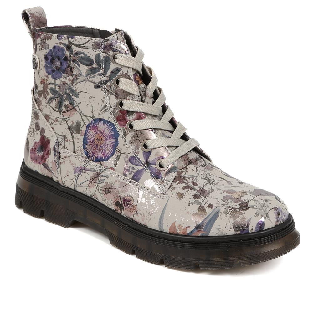 Lace-Up Ankle Boots - WOIL40054 / 326 239 - Image 4