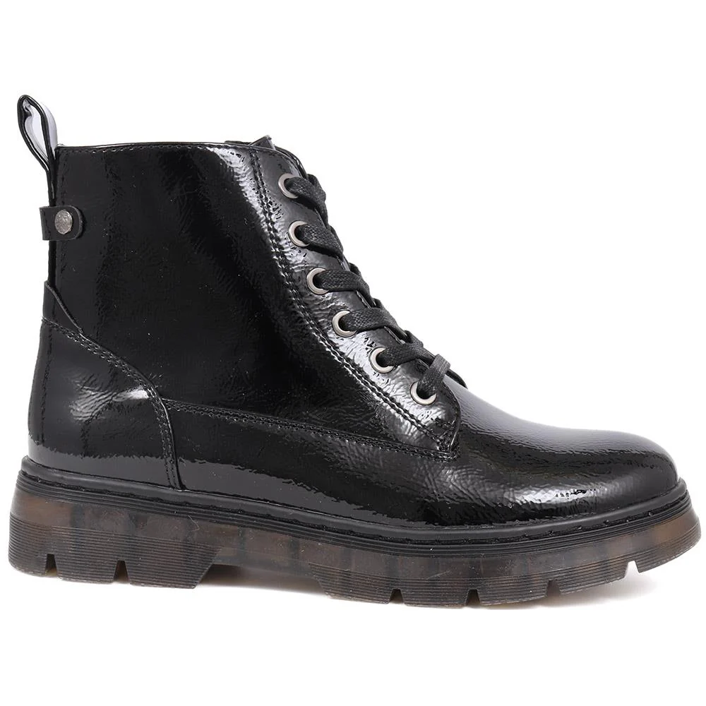 Lace-Up Ankle Boots - WOIL40054 / 326 239 - Black - Image 2
