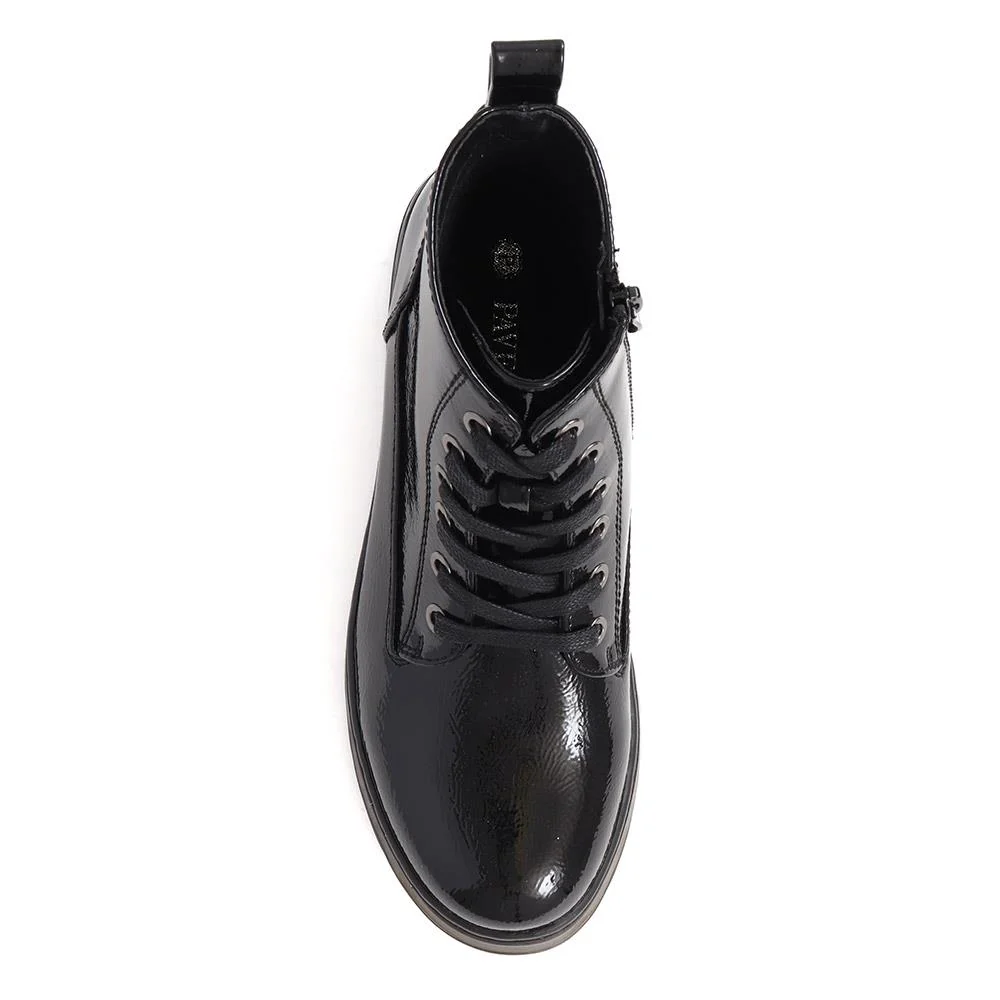 Lace-Up Ankle Boots - WOIL40054 / 326 239 - Black - Image 4