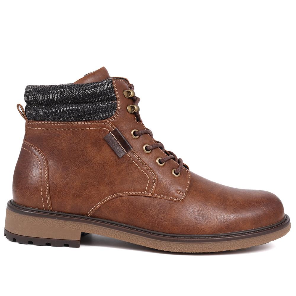 Lace-Up Ankle Boots - WOIL40056 / 326 414 - Brown - Image 2