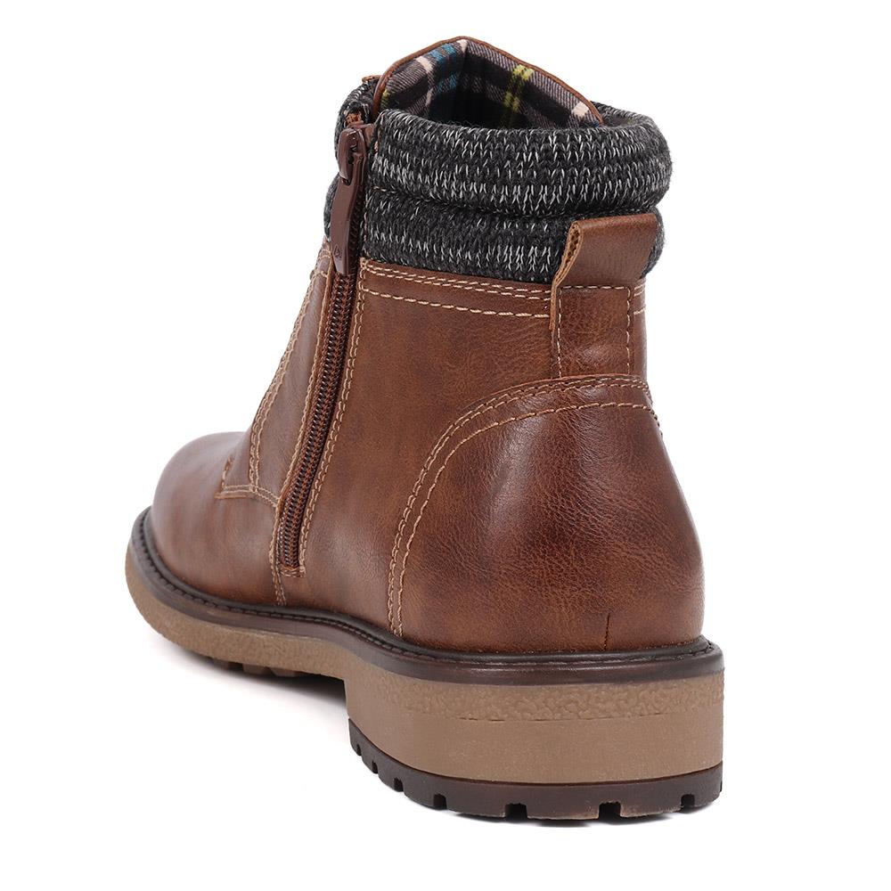 Lace-Up Ankle Boots - WOIL40056 / 326 414 - Brown - Image 3
