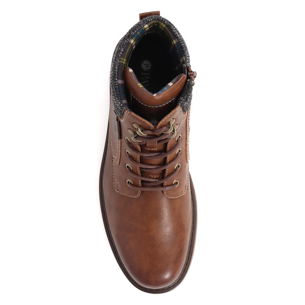 Lace-Up Ankle Boots - WOIL40056 / 326 414 - Brown - Image 4