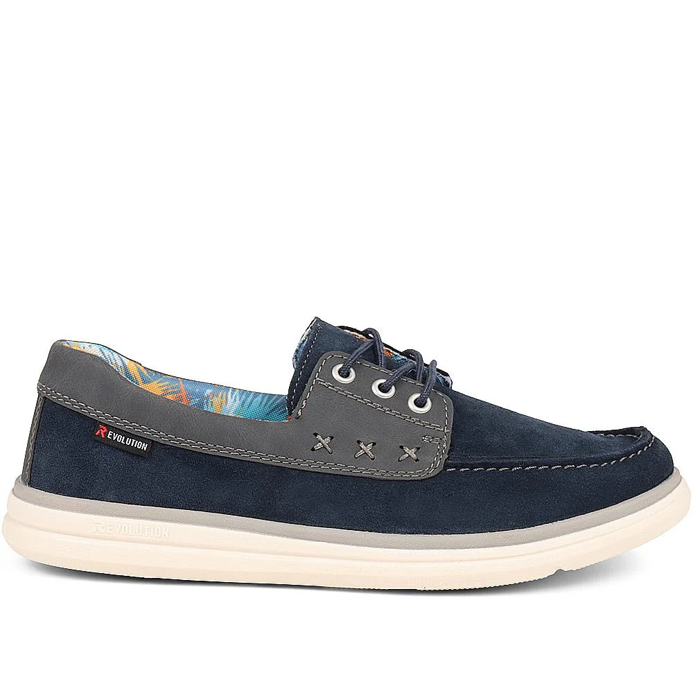 Lace-up Boat Shoes - RKR37519 / 323 372 - Navy - Image 2