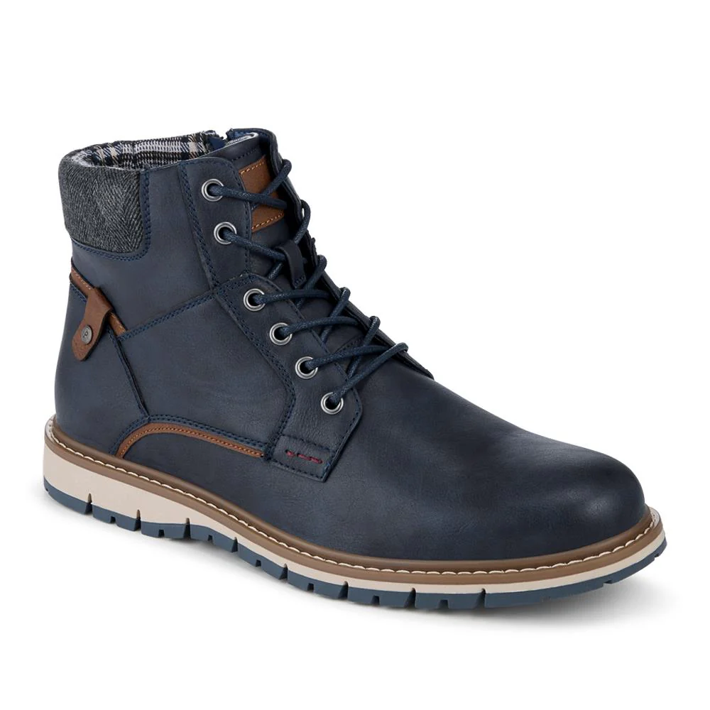 Lace Up Boots With Fabric Cuff - WOIL42026 / 327 955 - Image 2