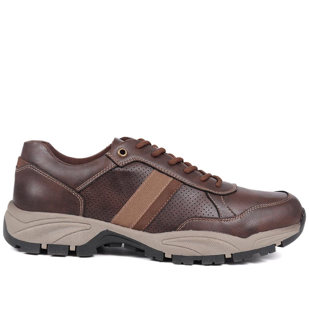 Lace-Up Casual Shoes - WBINS40061 / 325 753 - Dark Brown - Image 2