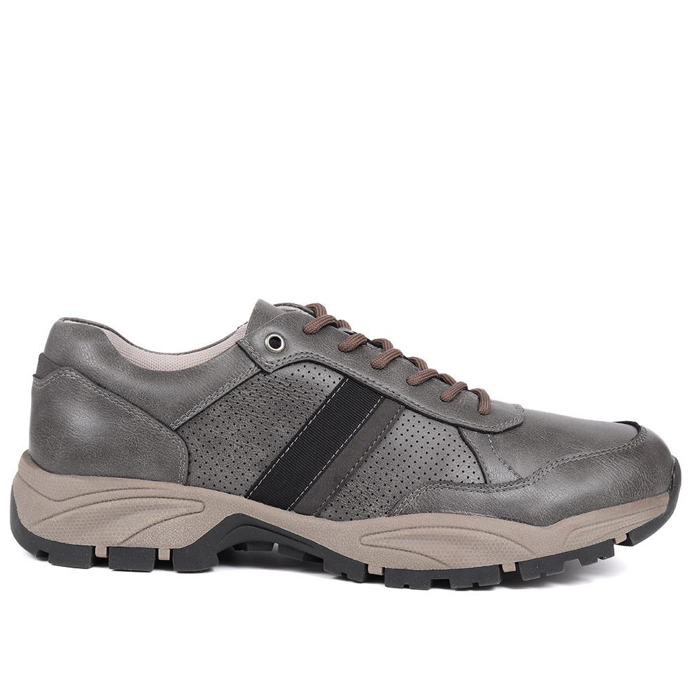 Lace-Up Casual Shoes - WBINS40061 / 325 753 - Grey - Image 2