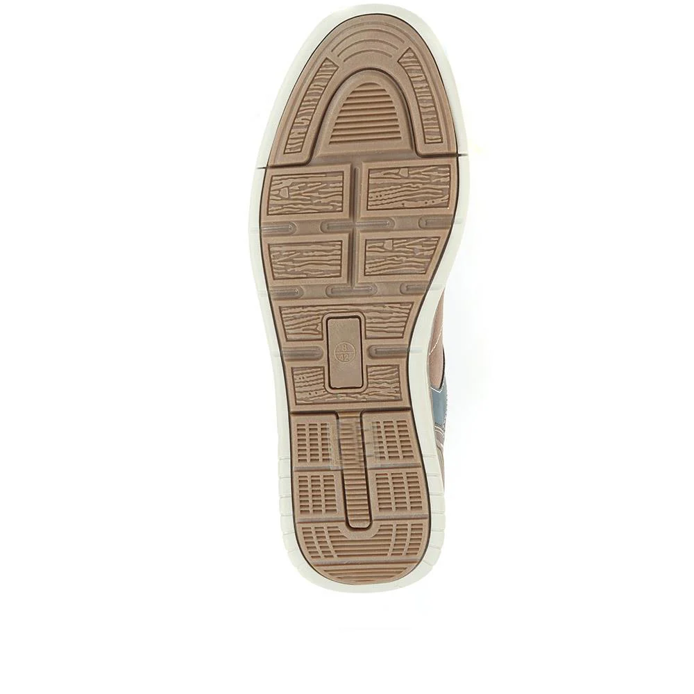 Lace Up Casual Trainers - VSHI33005 / 320 596 - Brown - Image 5