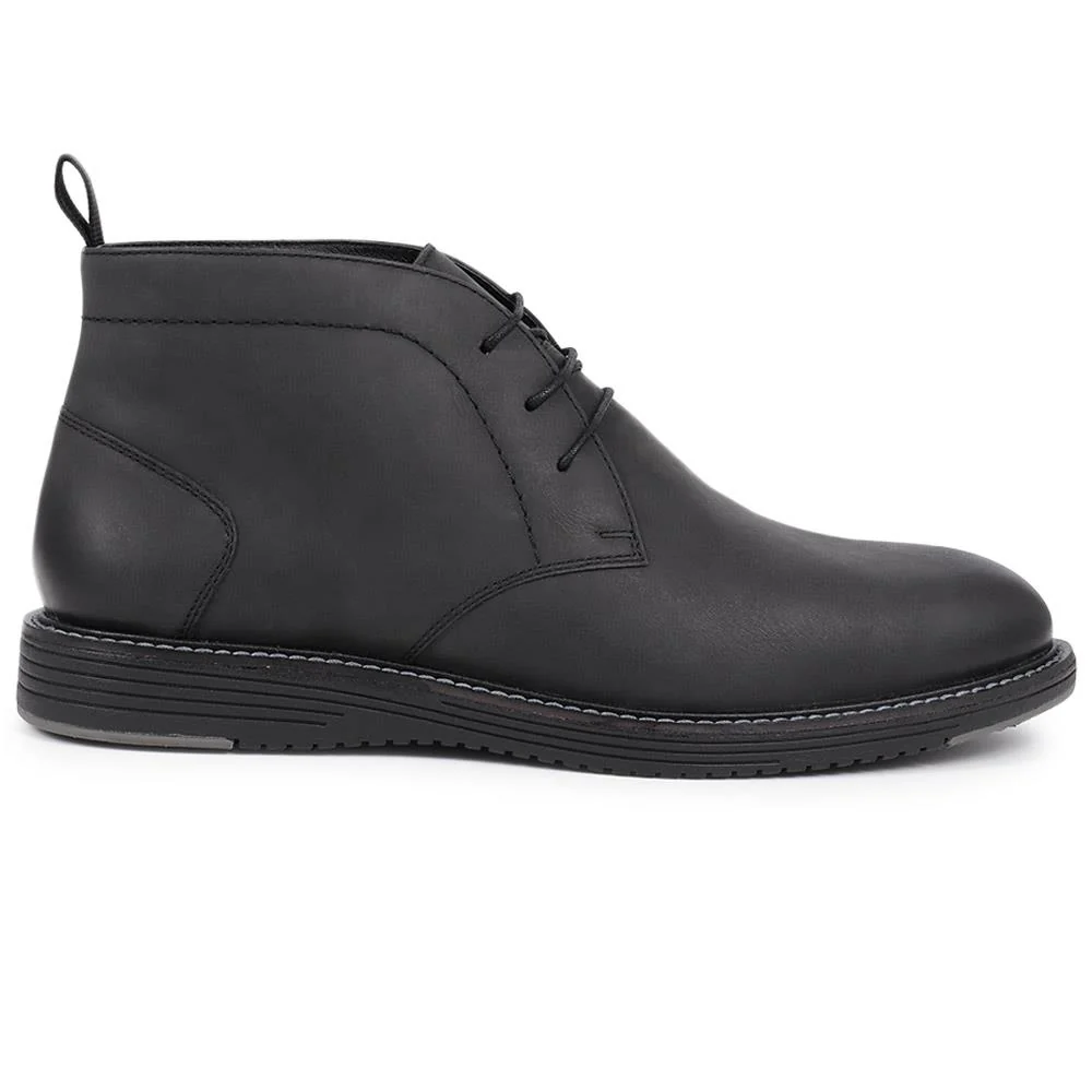 Lace-Up Chukka Boots - PERFO40011 / 326 145 - Black - Image 2