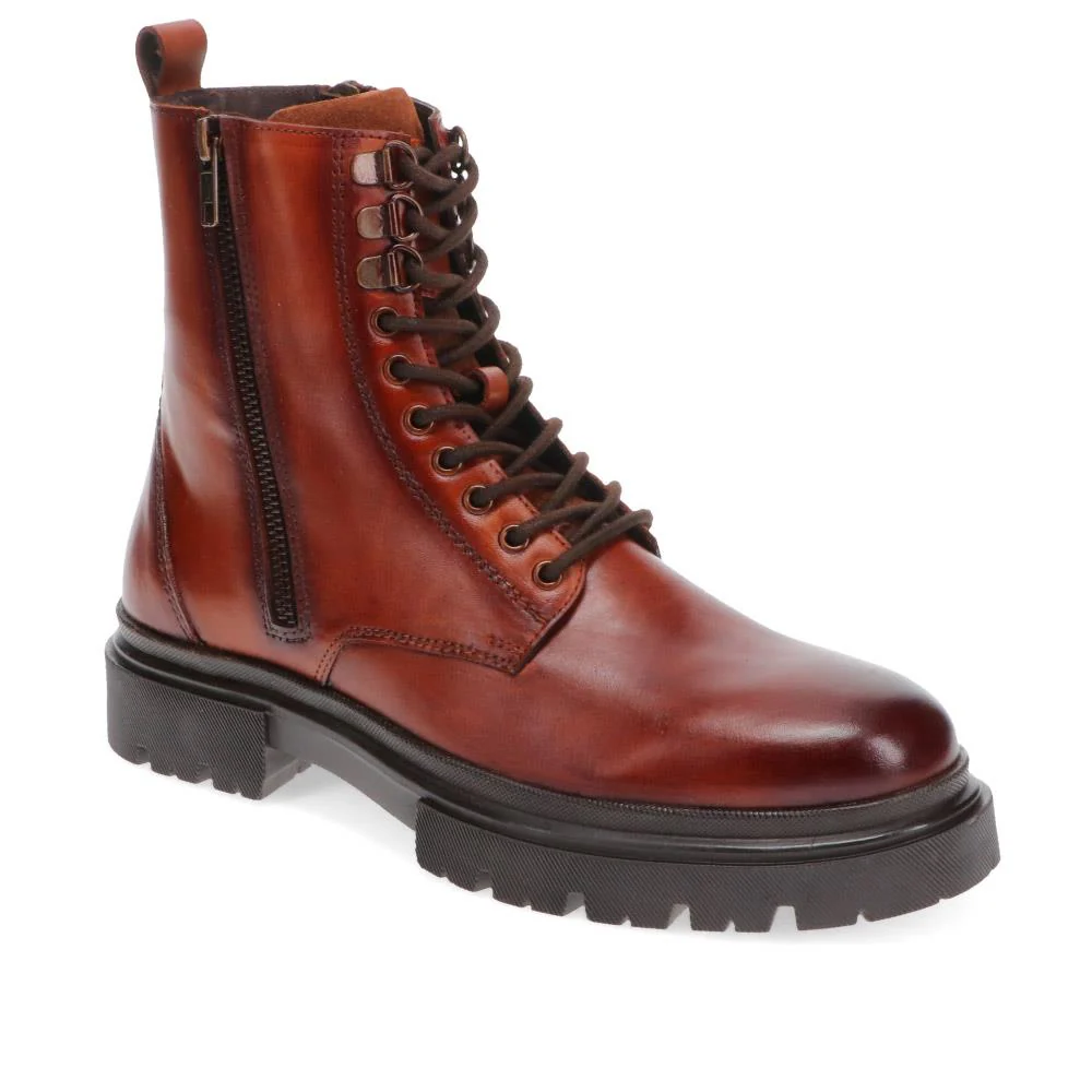 Lace-Up Chunky Boots - BELSAKM40007 / 326 227 - Tan