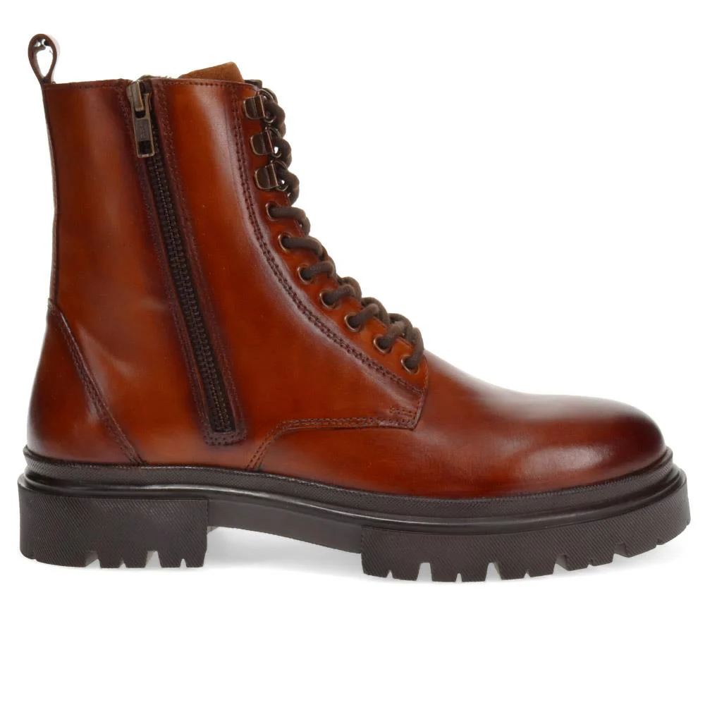 Lace-Up Chunky Boots - BELSAKM40007 / 326 227 - Tan - Image 2