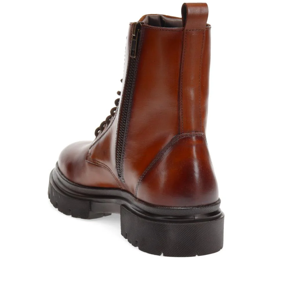 Lace-Up Chunky Boots - BELSAKM40007 / 326 227 - Tan - Image 3
