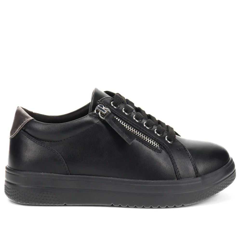 Extra Wide Chunky Trainers - ITALIA / 326 313 - Black - Image 2