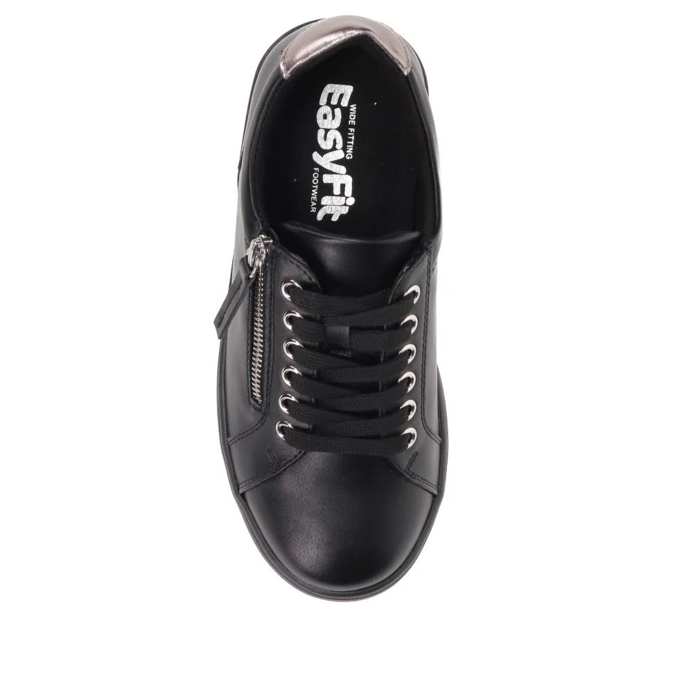 Extra Wide Chunky Trainers - ITALIA / 326 313 - Black - Image 5