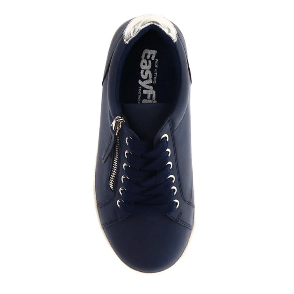 Extra Wide Chunky Trainers - ITALIA / 326 313 - Navy - Image 4