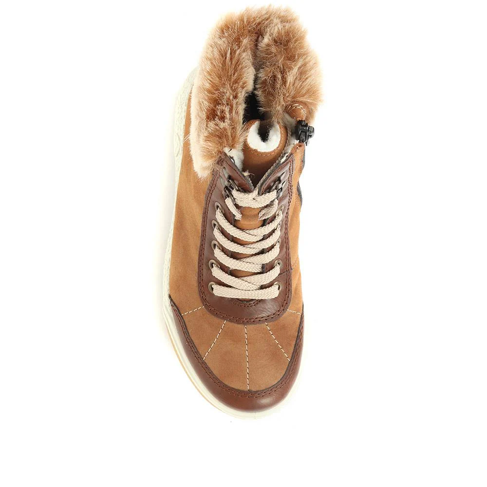 Lace Up Hiker Boots - RKR34519 / 320 688 - Brown Multi - Image 4