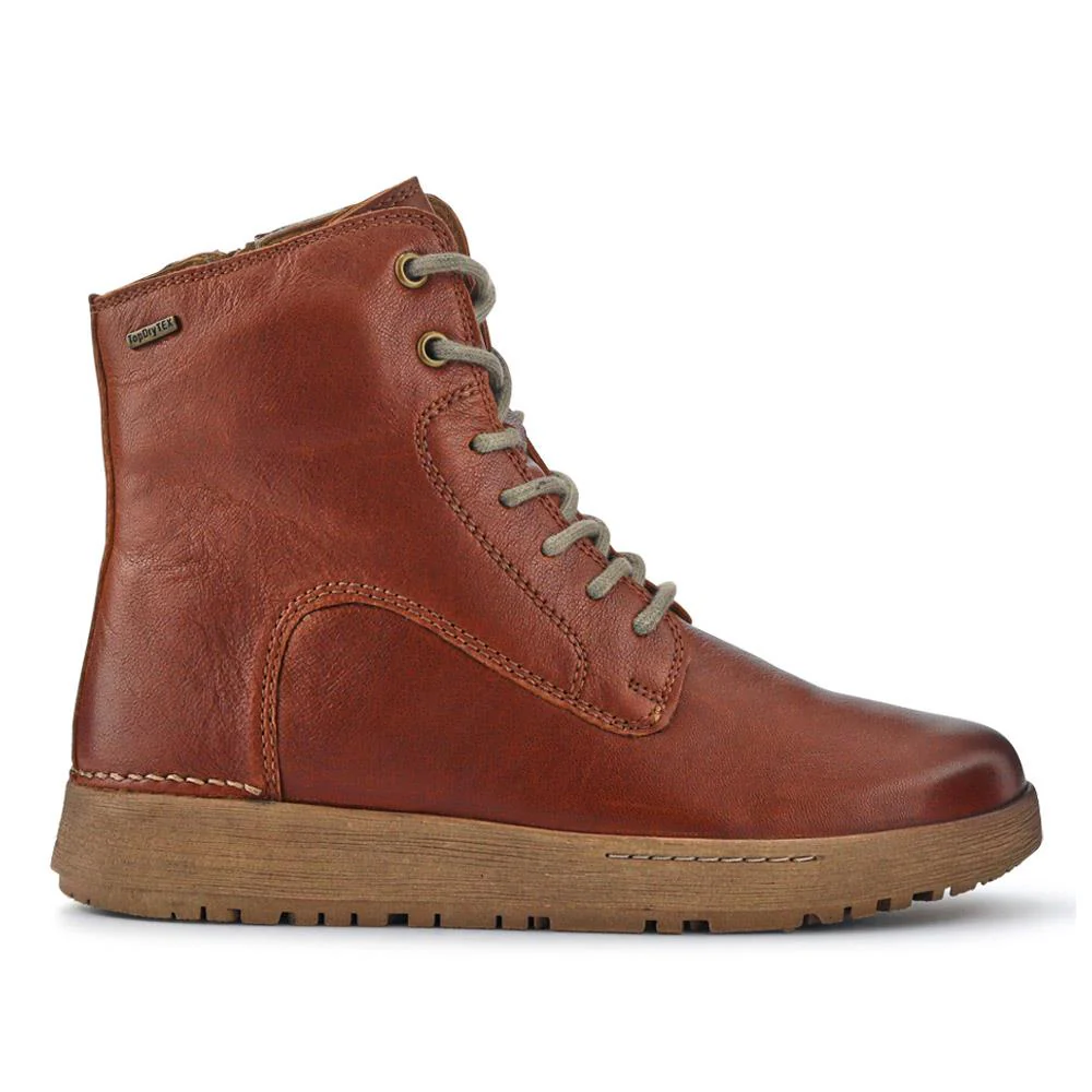 Lace-Up Leather Ankle Boots - JOSEF40513 / 326 497 - Brown - Image 2