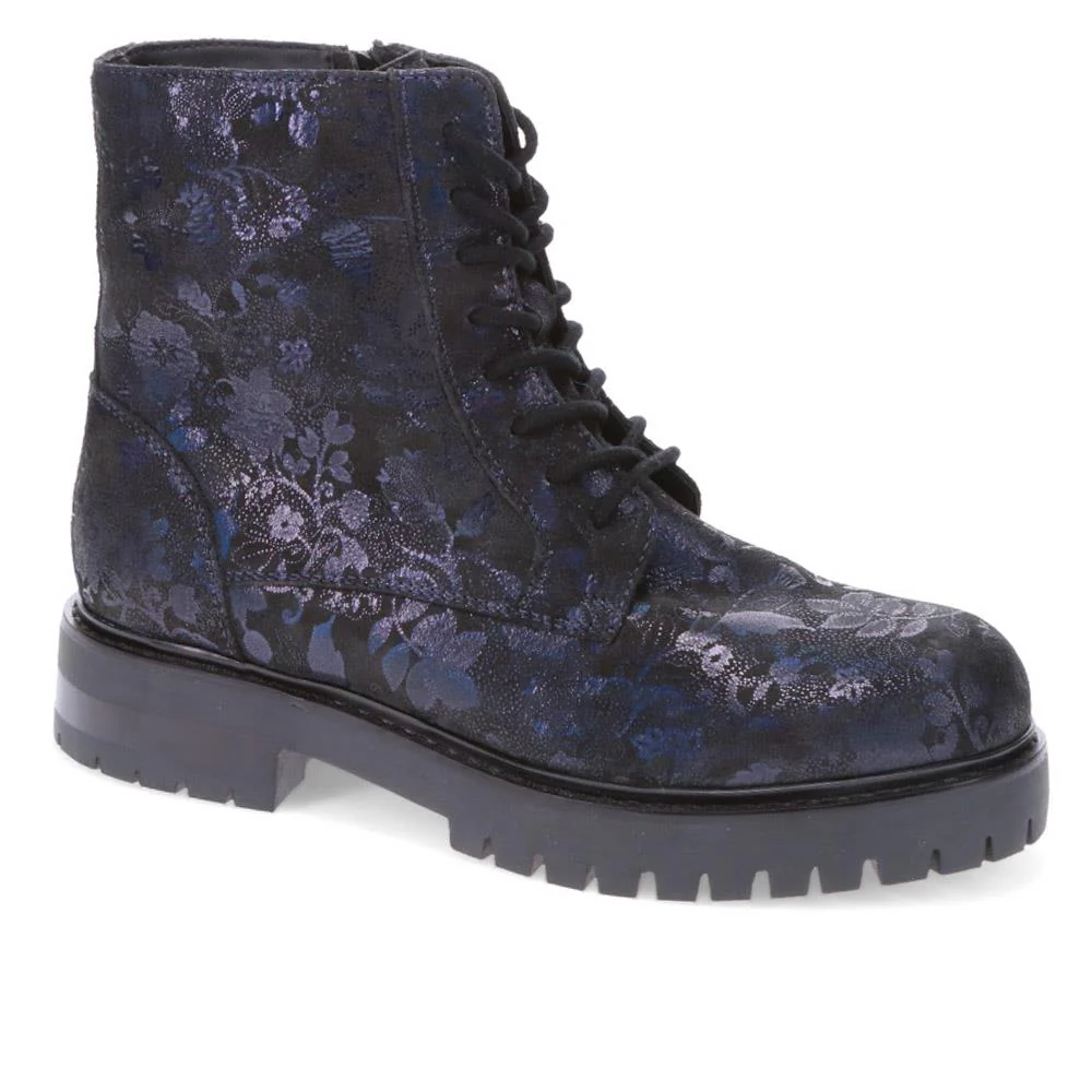Lace-Up Leather Ankle Boots - RNB40033 / 326 357