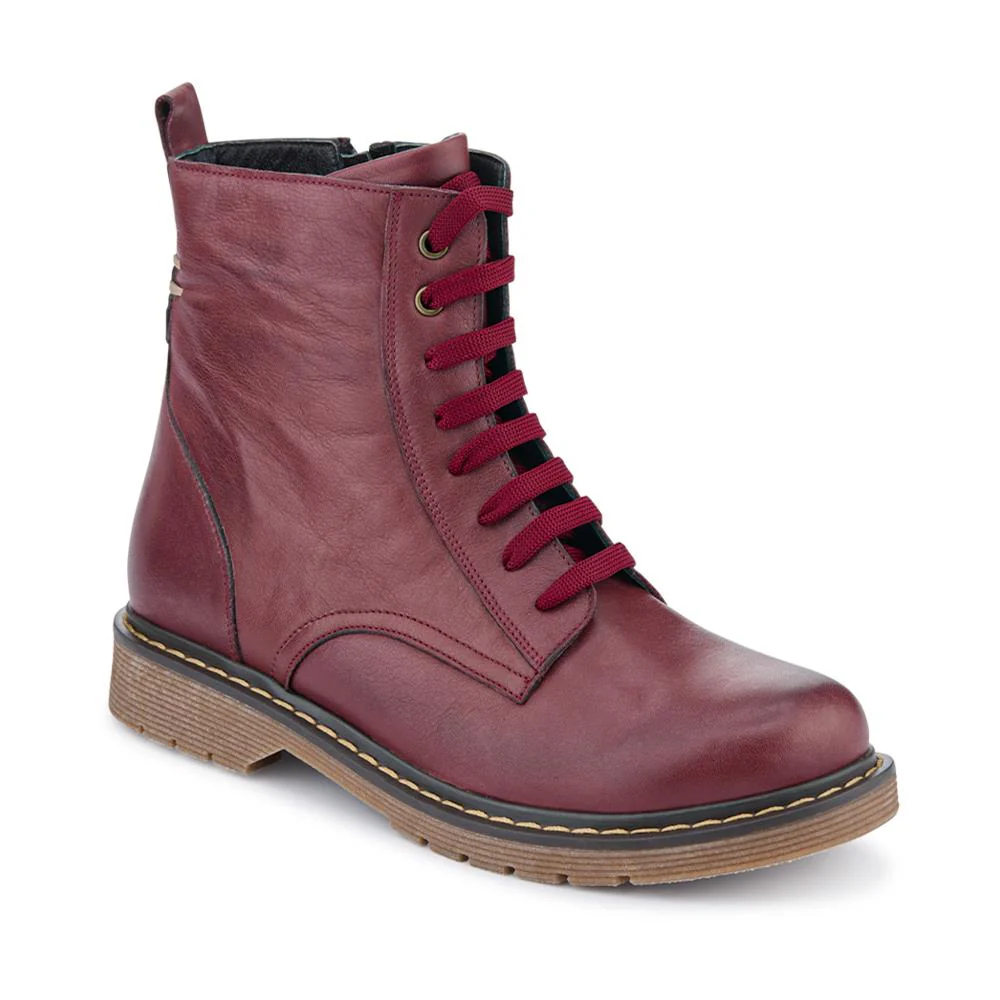 Lace-Up Leather Boots - BELYNR40001 / 326 190