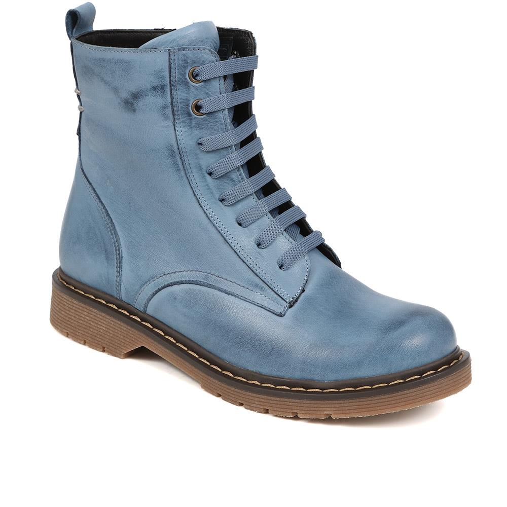 Lace-Up Leather Boots - BELYNR40001 / 326 190 - Image 6