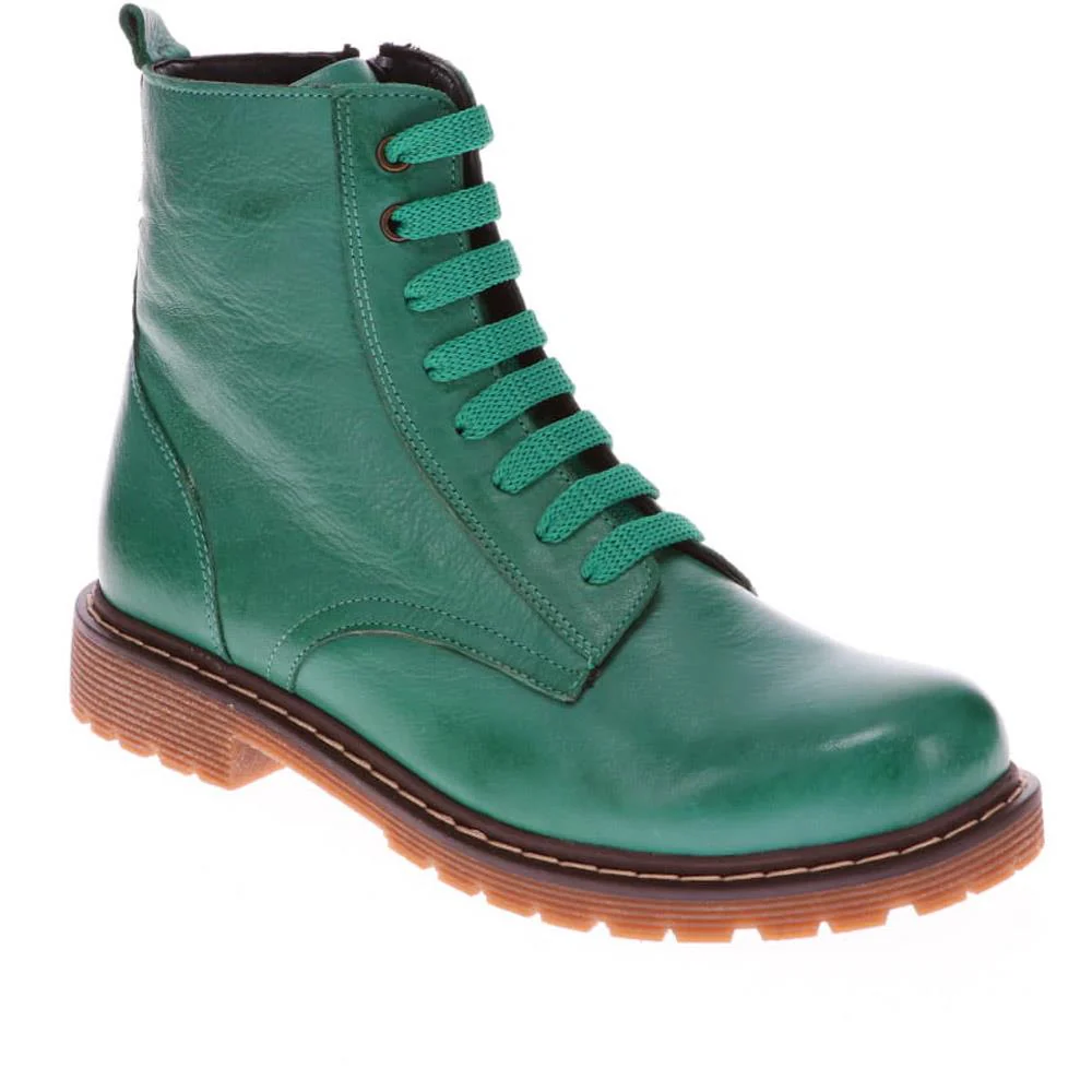 Lace-Up Leather Boots - BELYNR40001 / 326 190 - Image 7