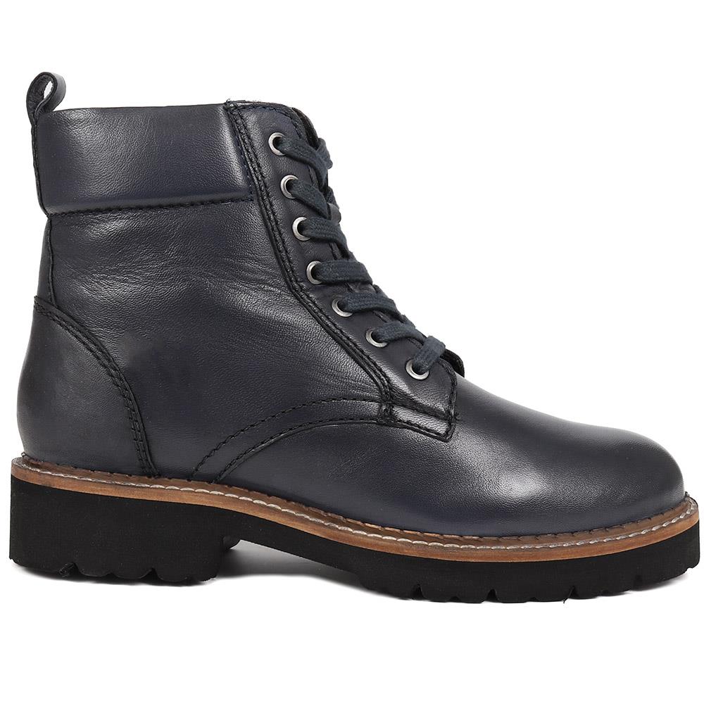 Lace-Up Leather Boots - MAGNU38009 / 324 542 - Blue - Image 2