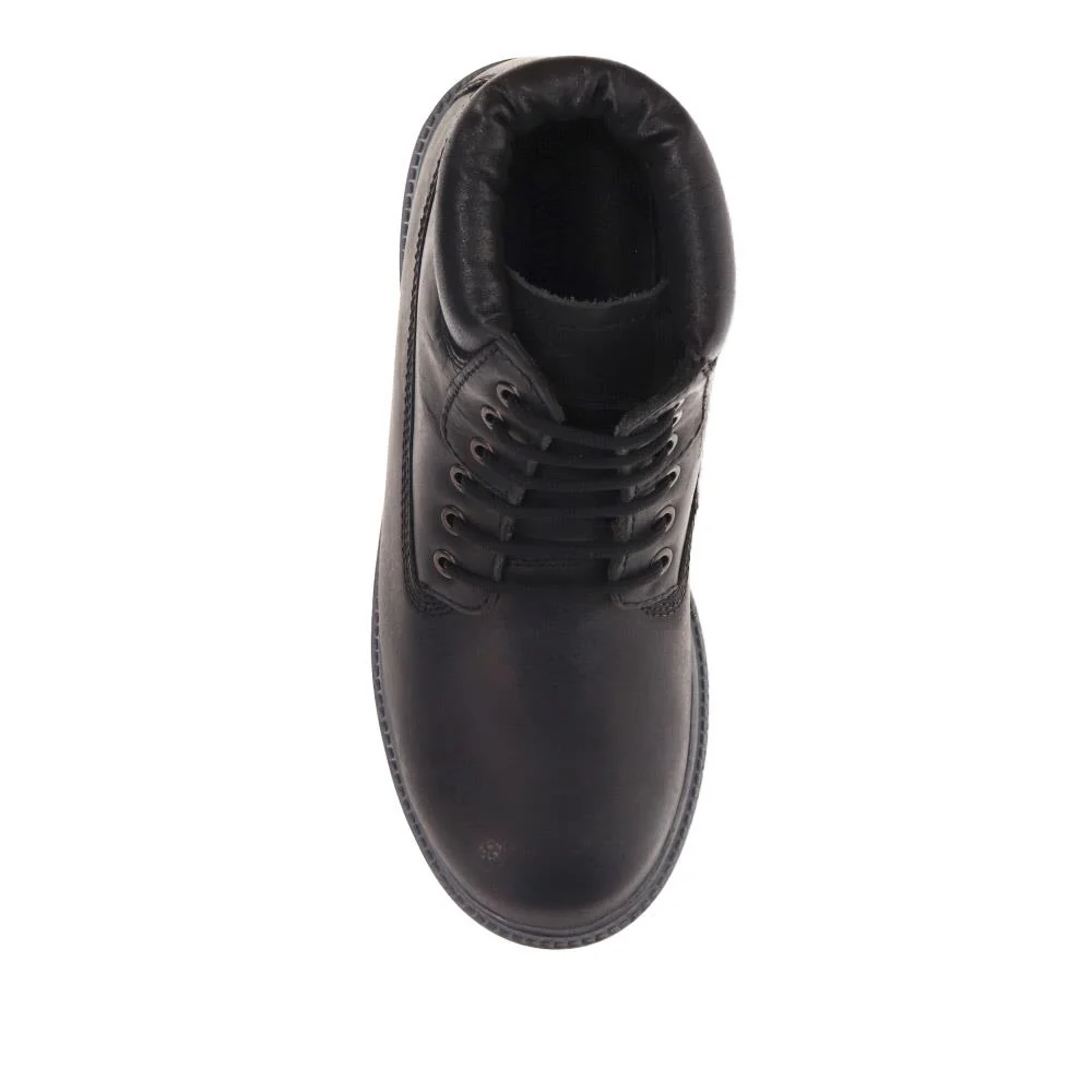 Lace-Up Leather Boots - SHAFI40003 / 326 133 - Black - Image 4