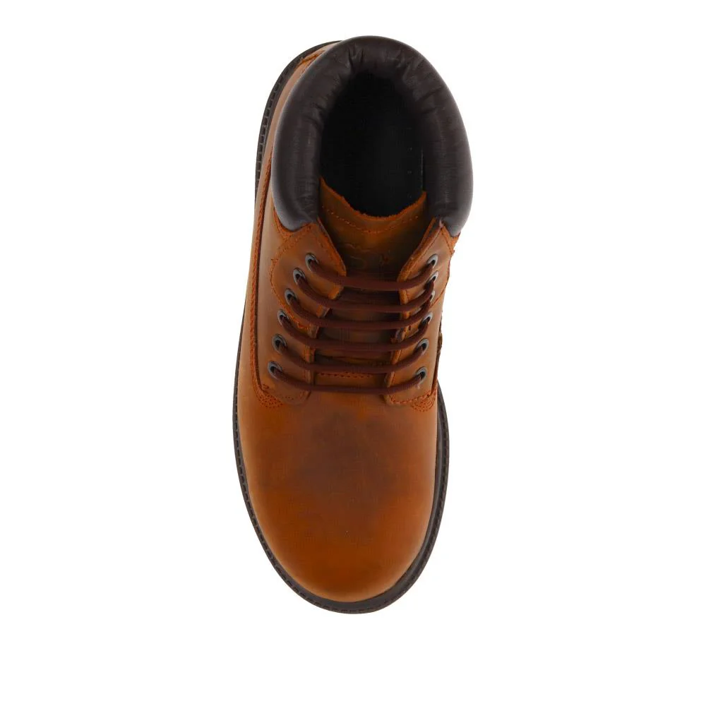 Lace-Up Leather Boots - SHAFI40003 / 326 133 - Rust - Image 4