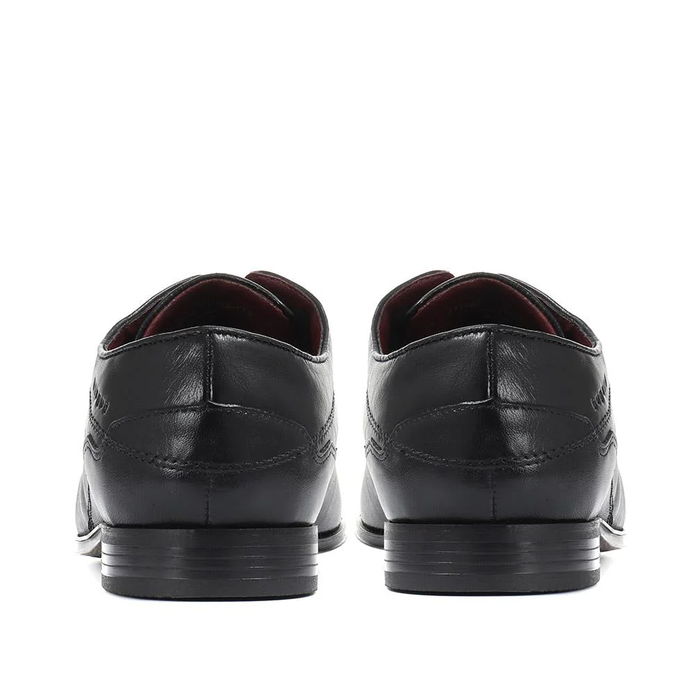 Lace-Up Leather Derby Shoe - BUG30502 / 316 279 - Black - Image 3