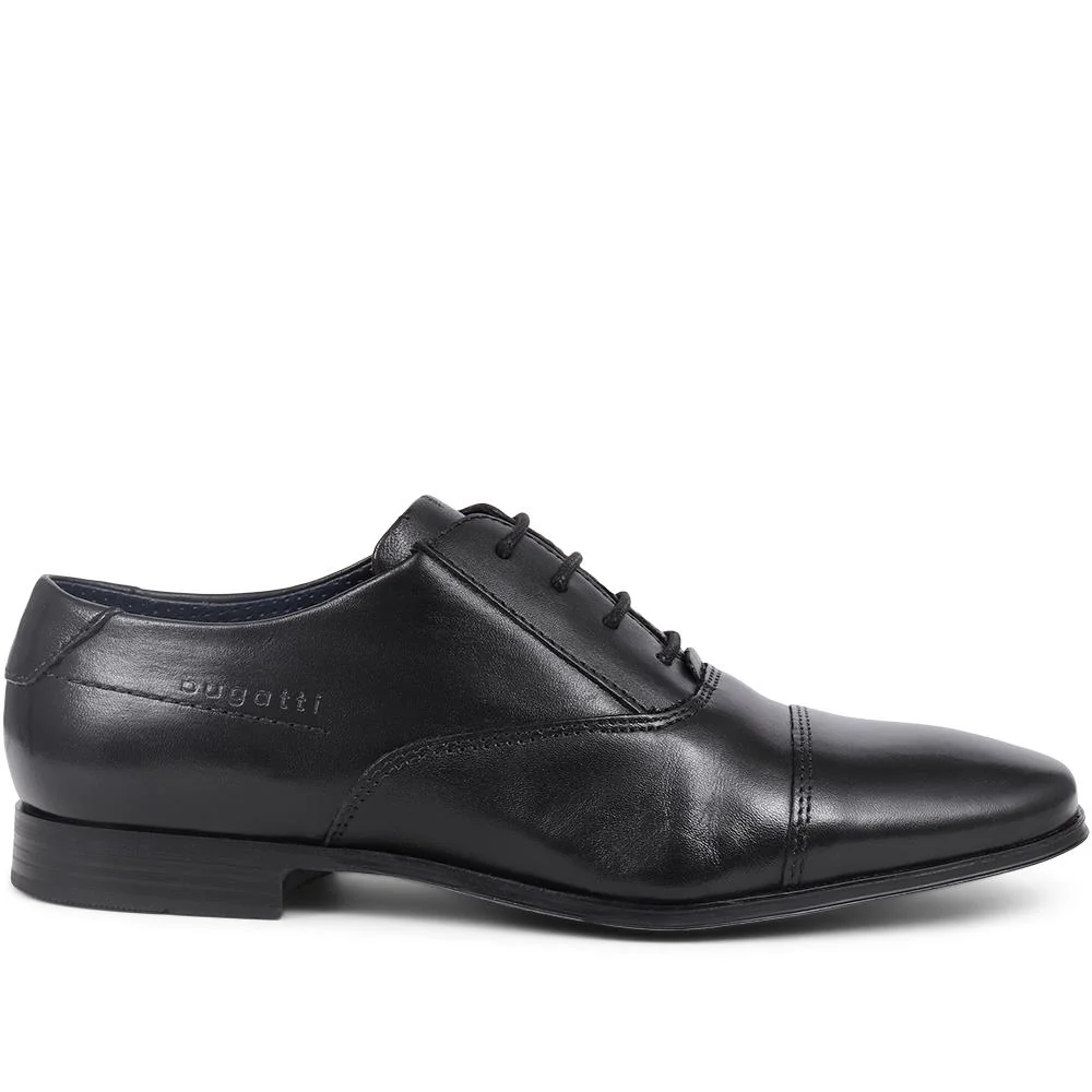 Lace-Up Leather Shoes - BUG39516 / 325 216 - Black - Image 2