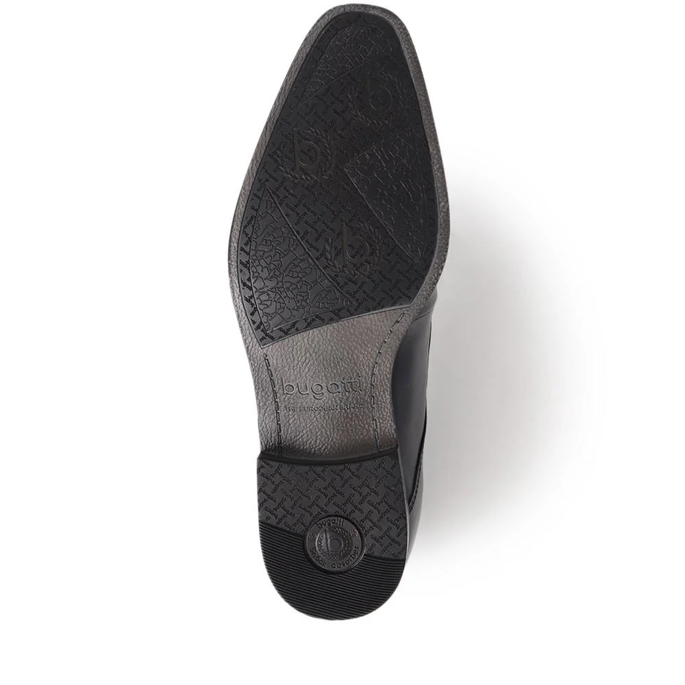 Lace-Up Leather Shoes - BUG40501 / 325 720 - Black - Image 4