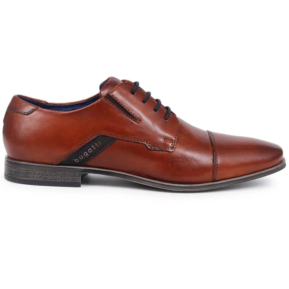 Lace-Up Leather Shoes - BUG40501 / 325 720 - Cognac - Image 2