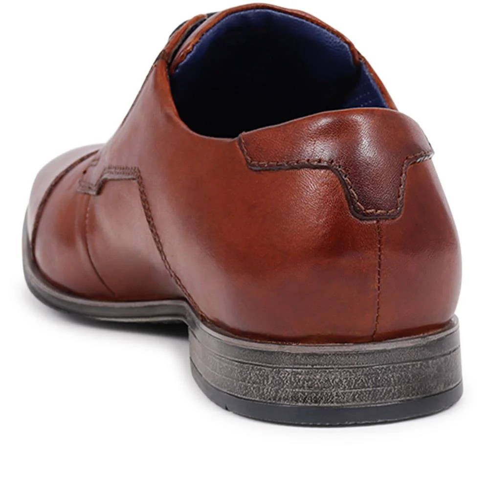 Lace-Up Leather Shoes - BUG40501 / 325 720 - Cognac - Image 3