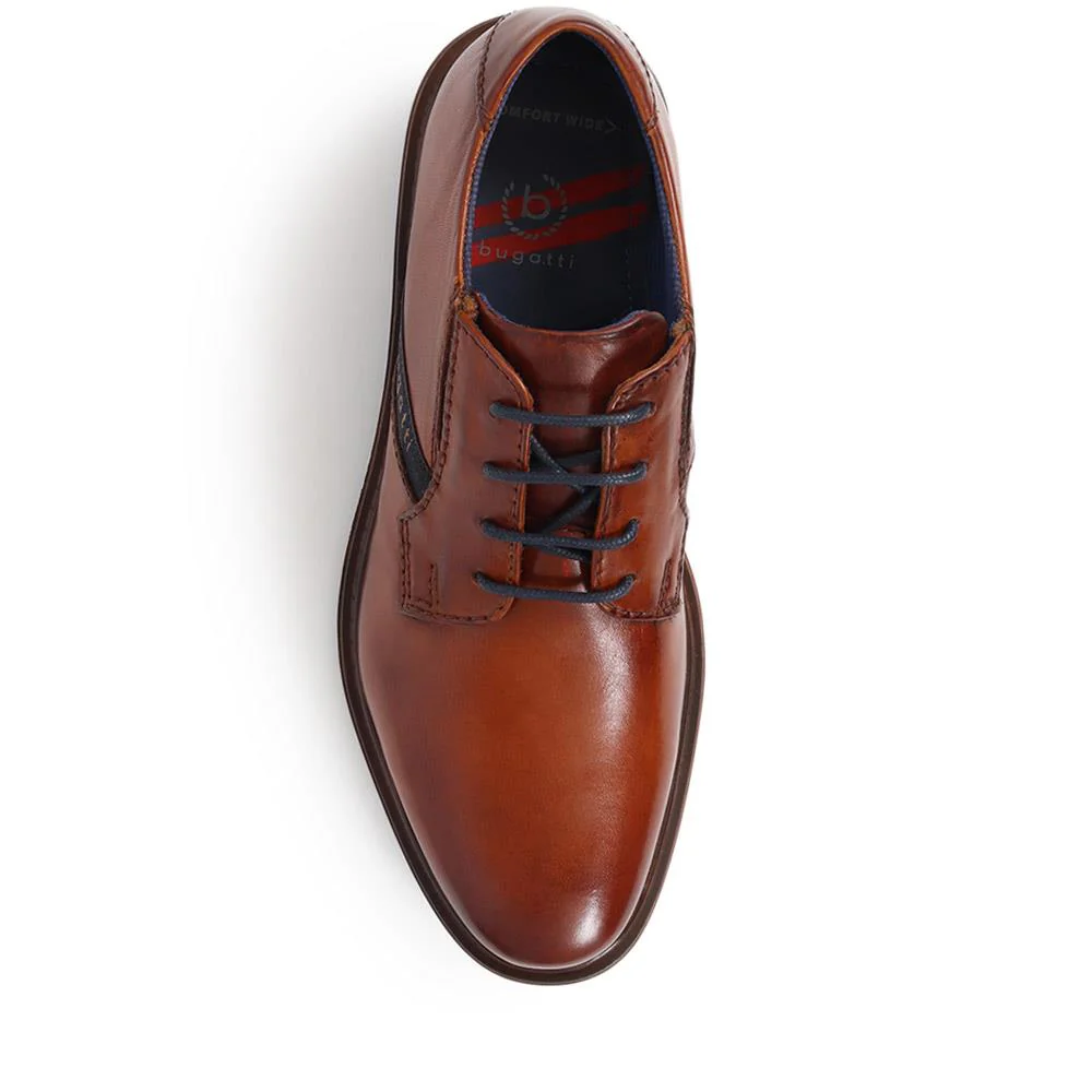Lace-Up Leather Shoes - BUG40502 / 325 721 - Cognac - Image 5