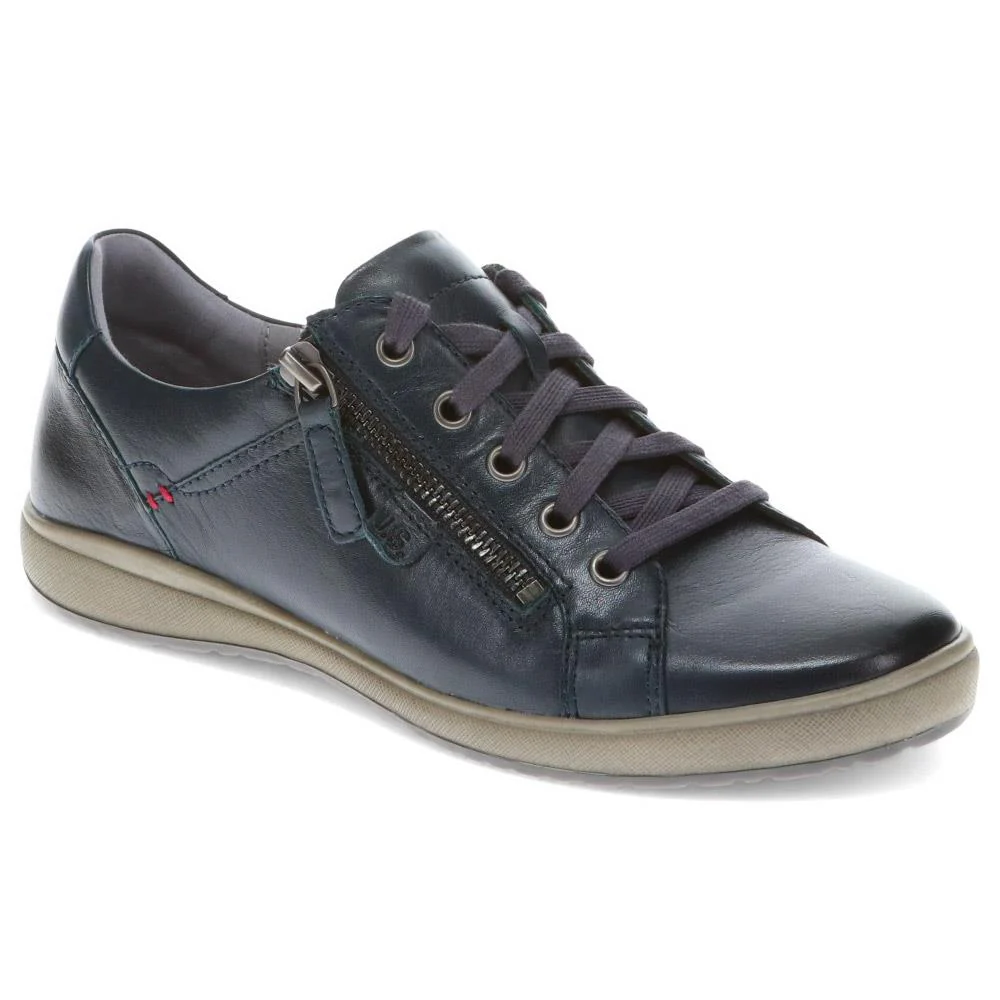 Lace-Up Leather Trainers - JOSEF40512 / 326 496 - Image 2