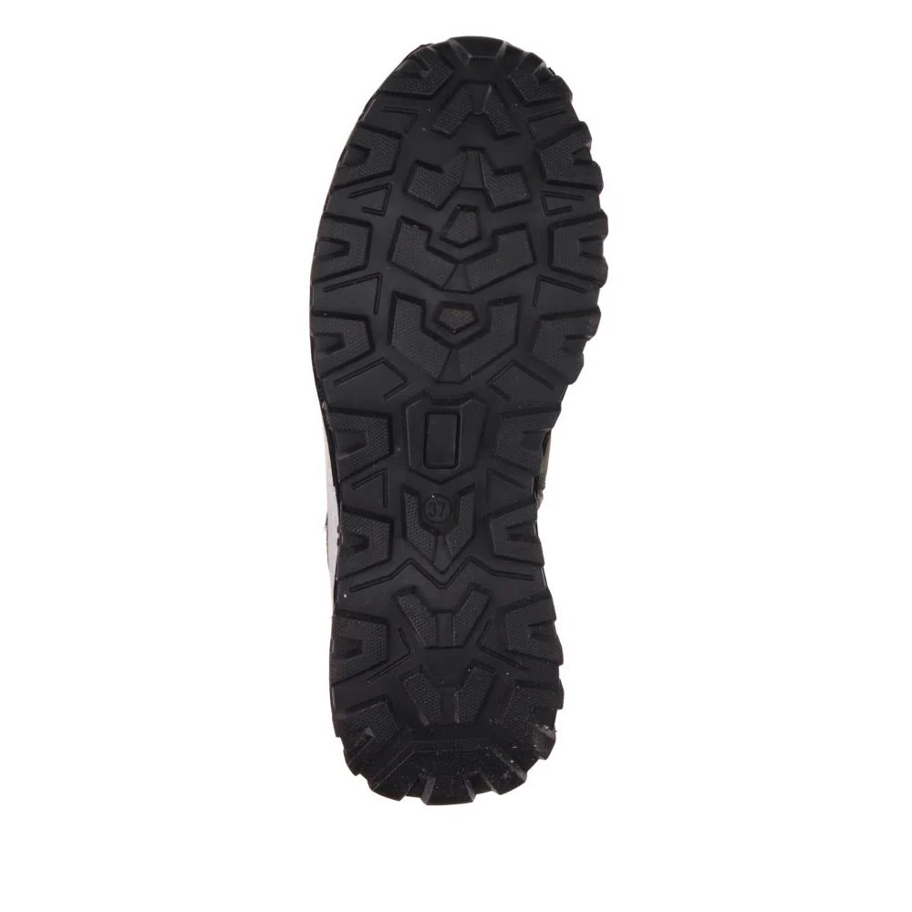 Lace-Up Leather Walking Boots - SHAFI40007 / 326 267 - Black - Image 4